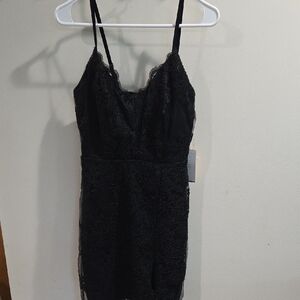 Blashe Elegant Black Lace Mini Dress Great for holiday parties